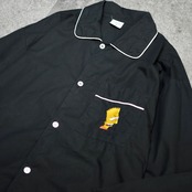 98's The Simpsons embroidery design pajama shirt