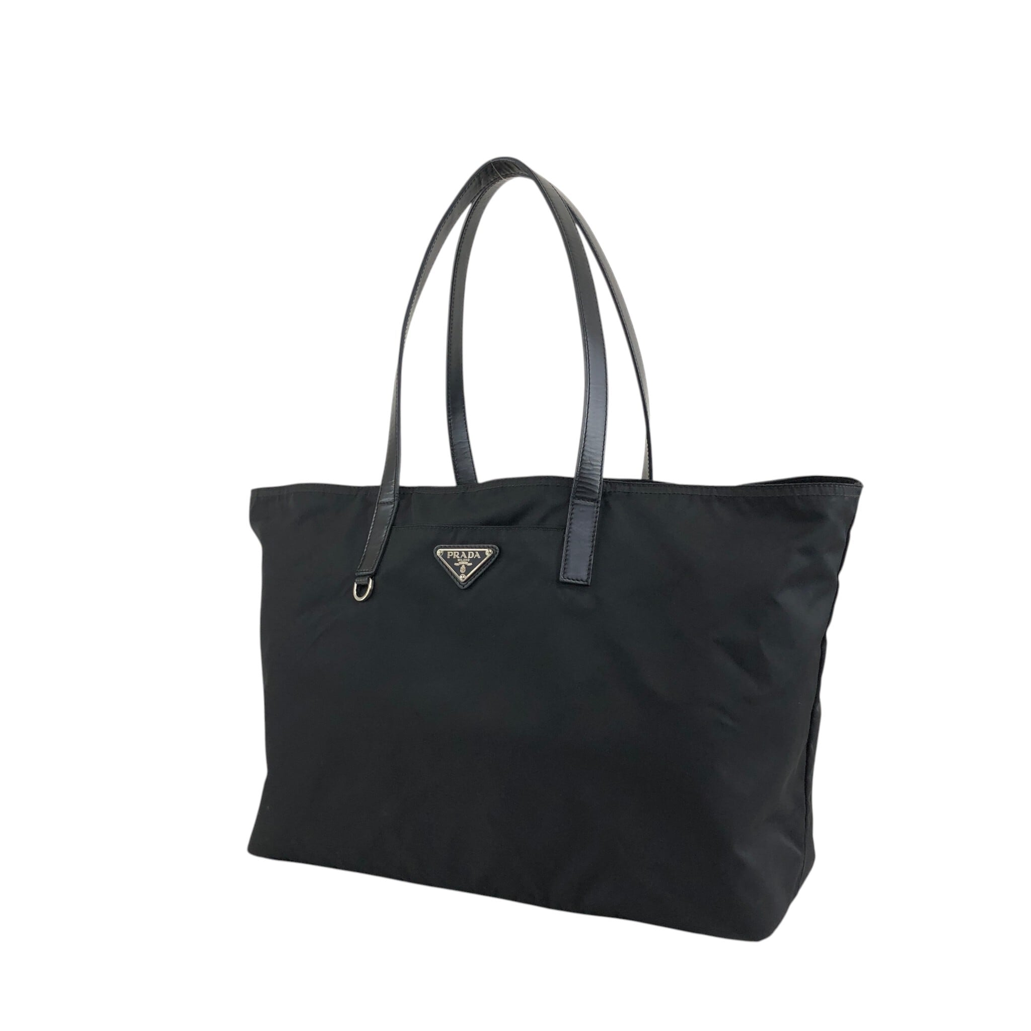 PRADA プラダ トートバッグ ブラック トライアングルロゴ ナイロン