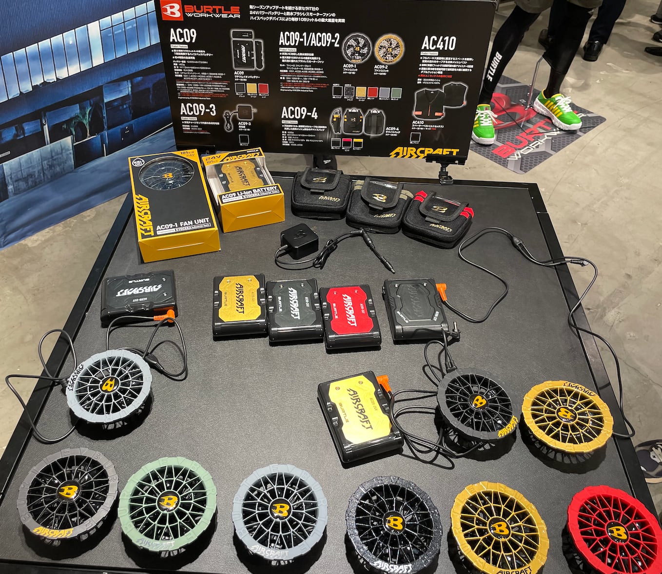 BURTLE AC09 Li-ion BATTERY & FAN UNITセット BURTLE aircraft AC09