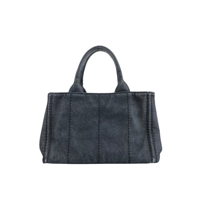 PRADA プラダ ハンドバッグ ブラック カナパ キャンバス 2way vintage ヴィンテージ オールド ngejs5