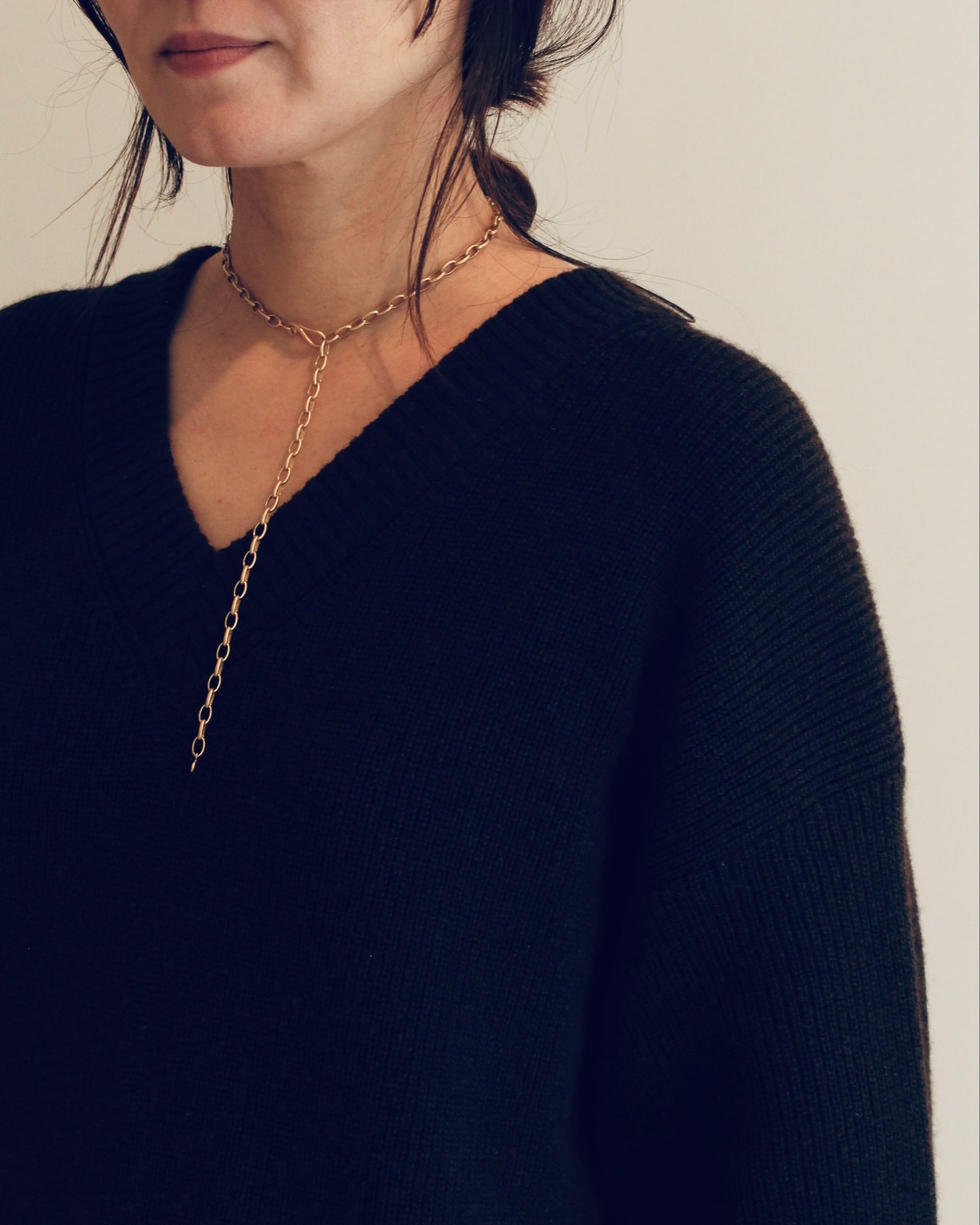 Red agate knot choker 8mm 37 / 40 | OCUCCI boutique