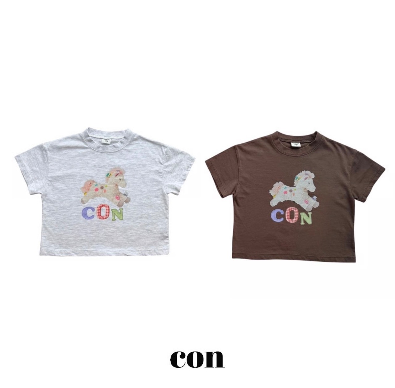 【con】ユニコーンT メランジ 70~100cm - 8