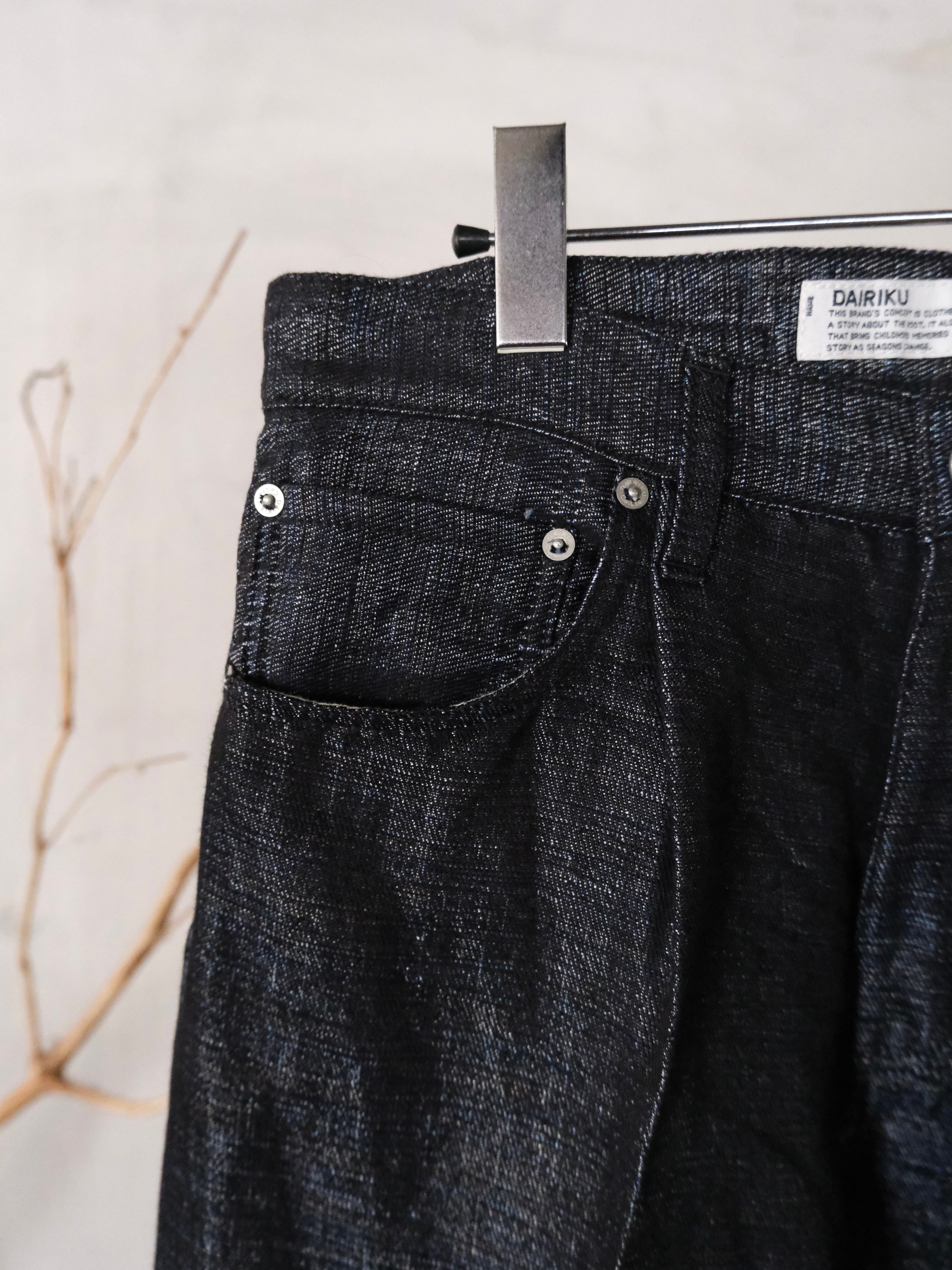 DAIRIKU】 Wide Linen Denim Pants | THE OUR