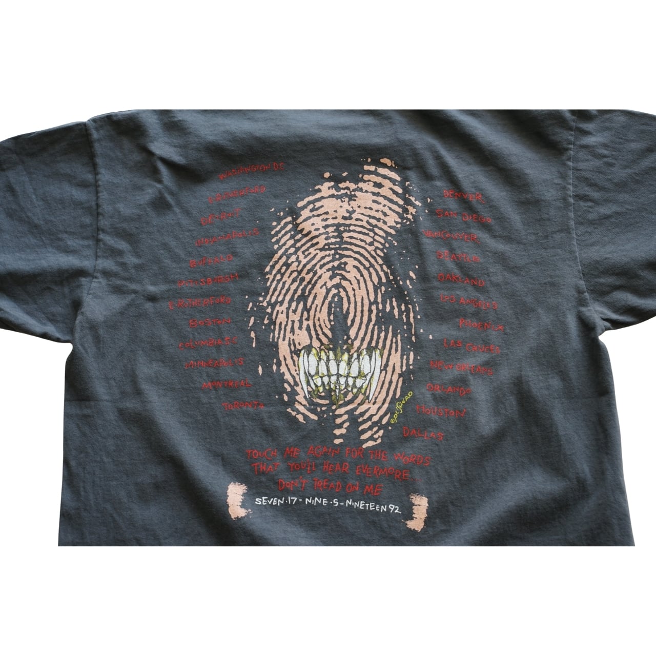 Metallica メタリカ Don't Tread On Me 両面プリントTシャツ 1991