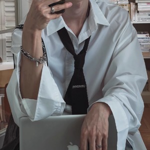 カレッジルーズシンプルシャツ　0845