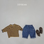 韓国子供服 / 26Autumn / soybean / ワンボックス ボーダーTシャツ / キッズ服 / 秋服 *XS~XL*