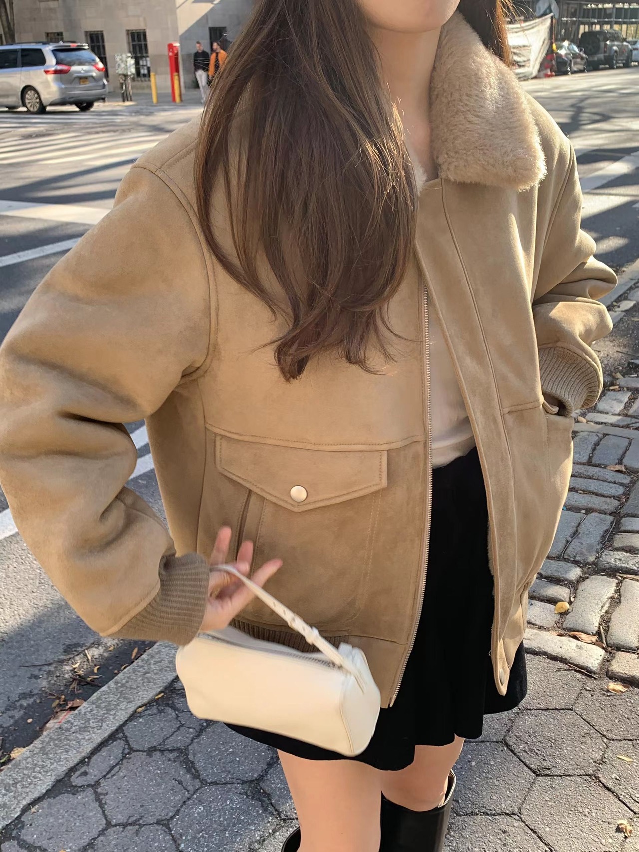 (予約) ounce / Mood suede fur suede coat 1color