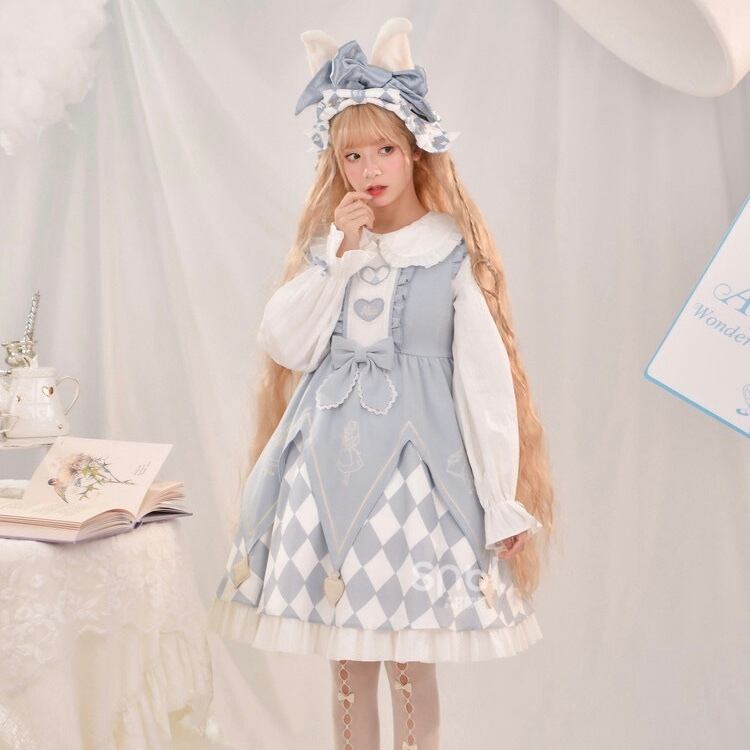 122 レディース ディズニー アリス 公認 ロリータ 可愛い ワンピース A0a4e0 Lachouette