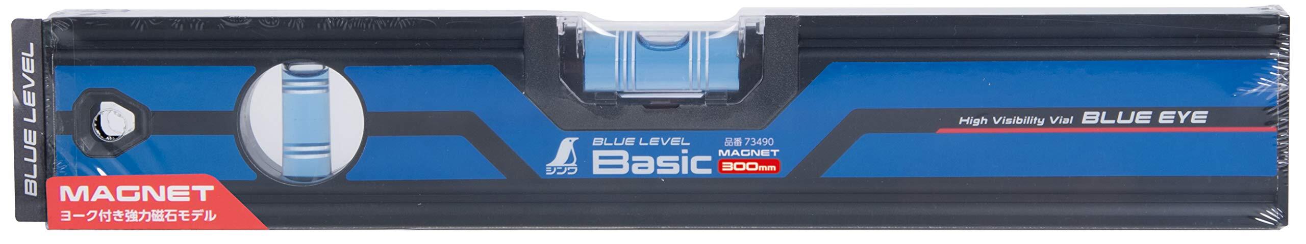 シンワ測定(Shinwa Sokutei) ブルーレベル Basic 300mm マグネット付