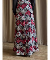 flower embroidery vintage dress-4813-7