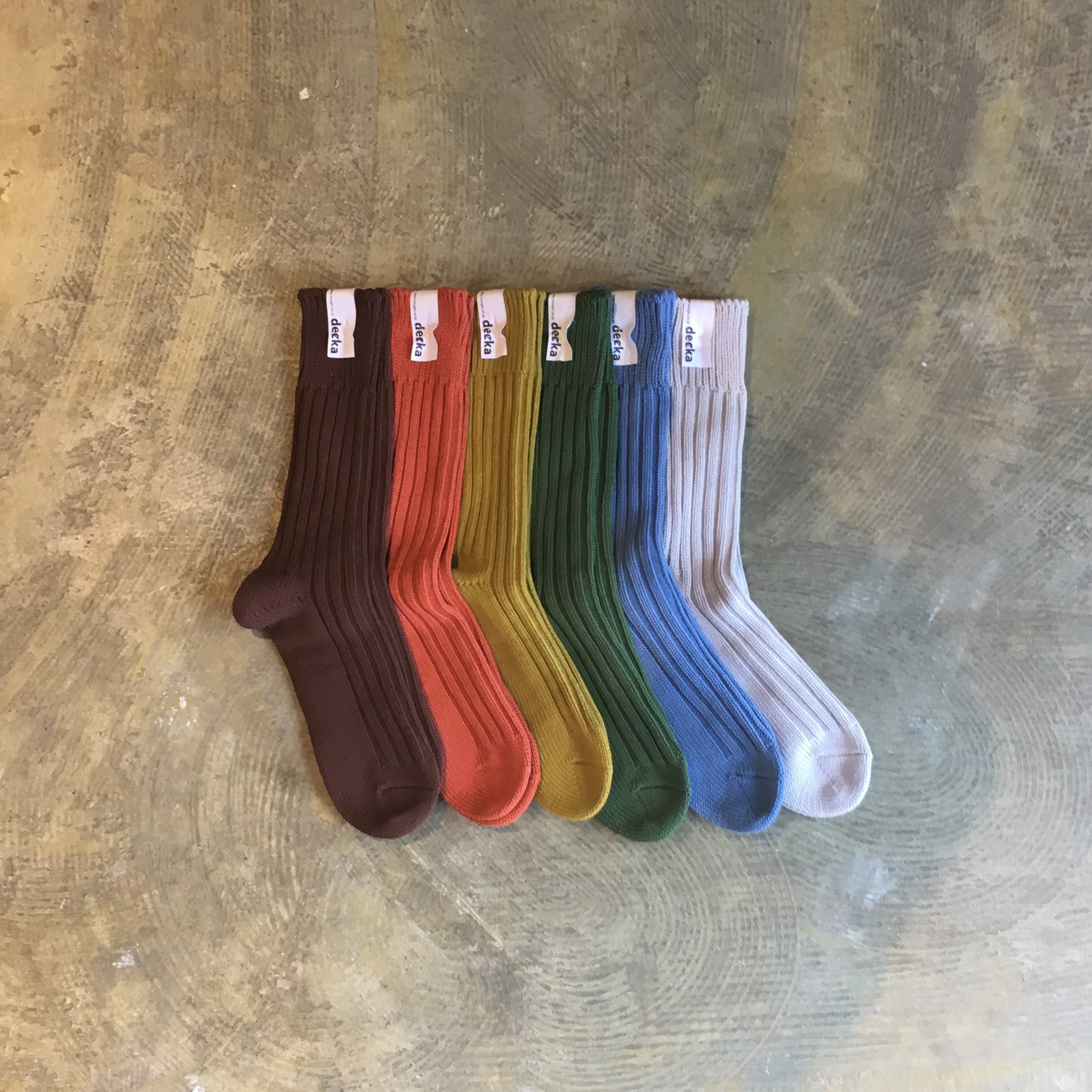 decka quality socks by HUE(デカクオリティソックス) CASED HEAVY WEIGHT PLAIN SOCKS ...