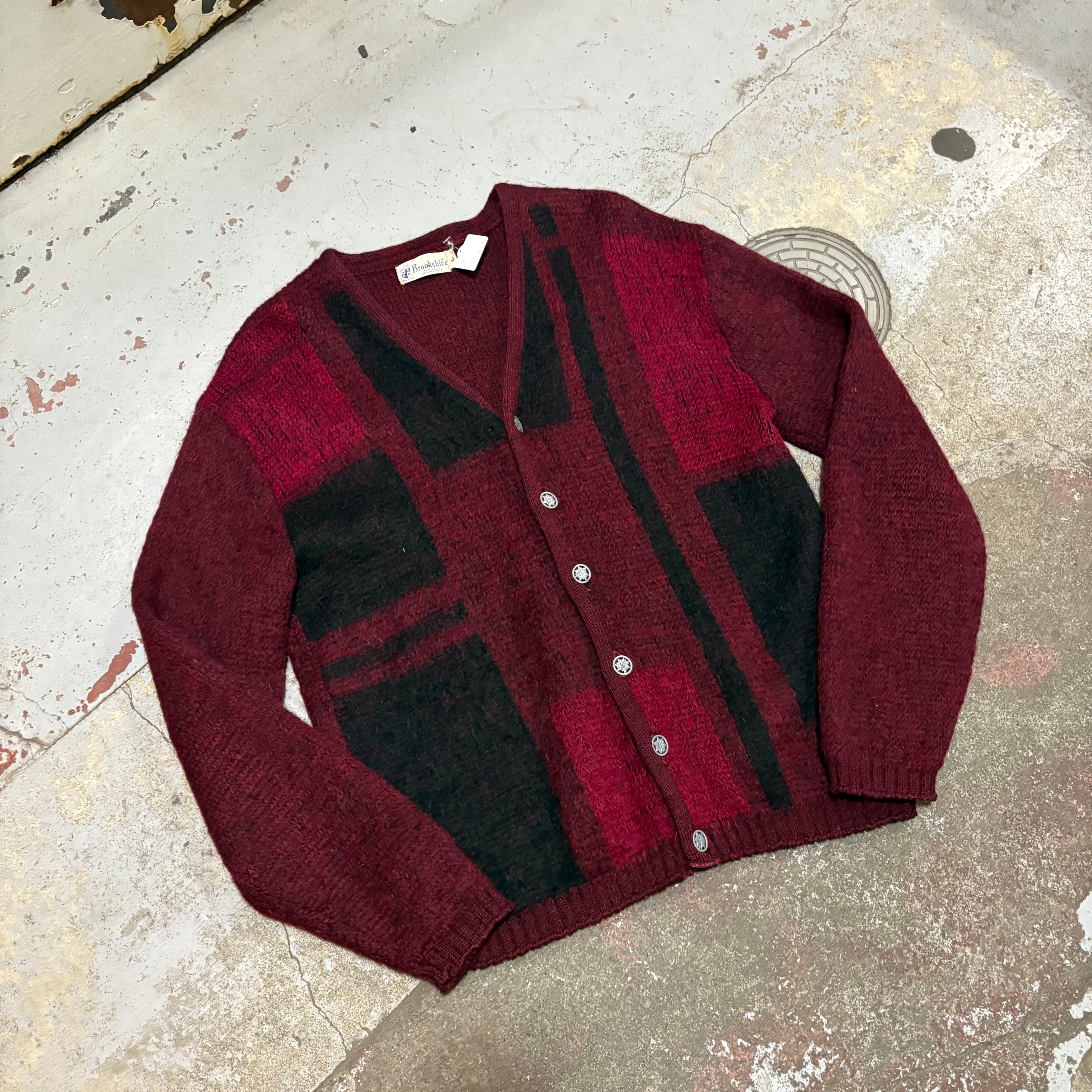 60's Vintage Alpaca Cardigan Big Size!!