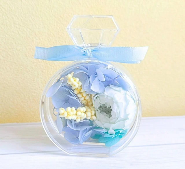 香水瓶型フラワーアレンジメントボトル インテリア［FWR-102］