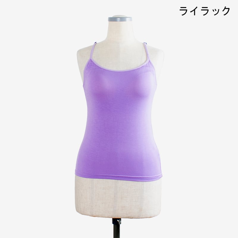 ブラ付きキャミ バックレース3 Camisole with inner bra Backlace3
