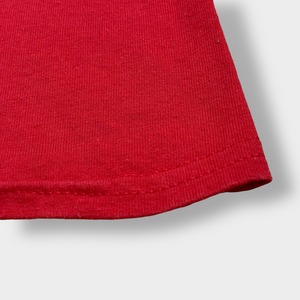 【GILDAN】カレッジ ウィスコンシン大学 Tシャツ カレッジロゴ プリント UNIVERSITY OF WISCONSIN 赤 LARGE 半袖 夏物 US古着