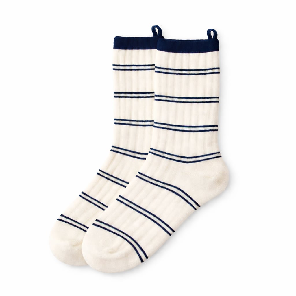 BORDER RIB SOCKS (NVY)