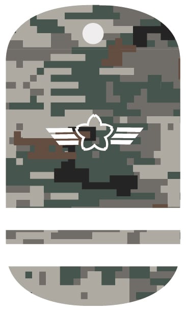 航空自衛隊 EC-1 練習機 電子戦訓練機 ドッグタグ 4CTAG HD/CAMO