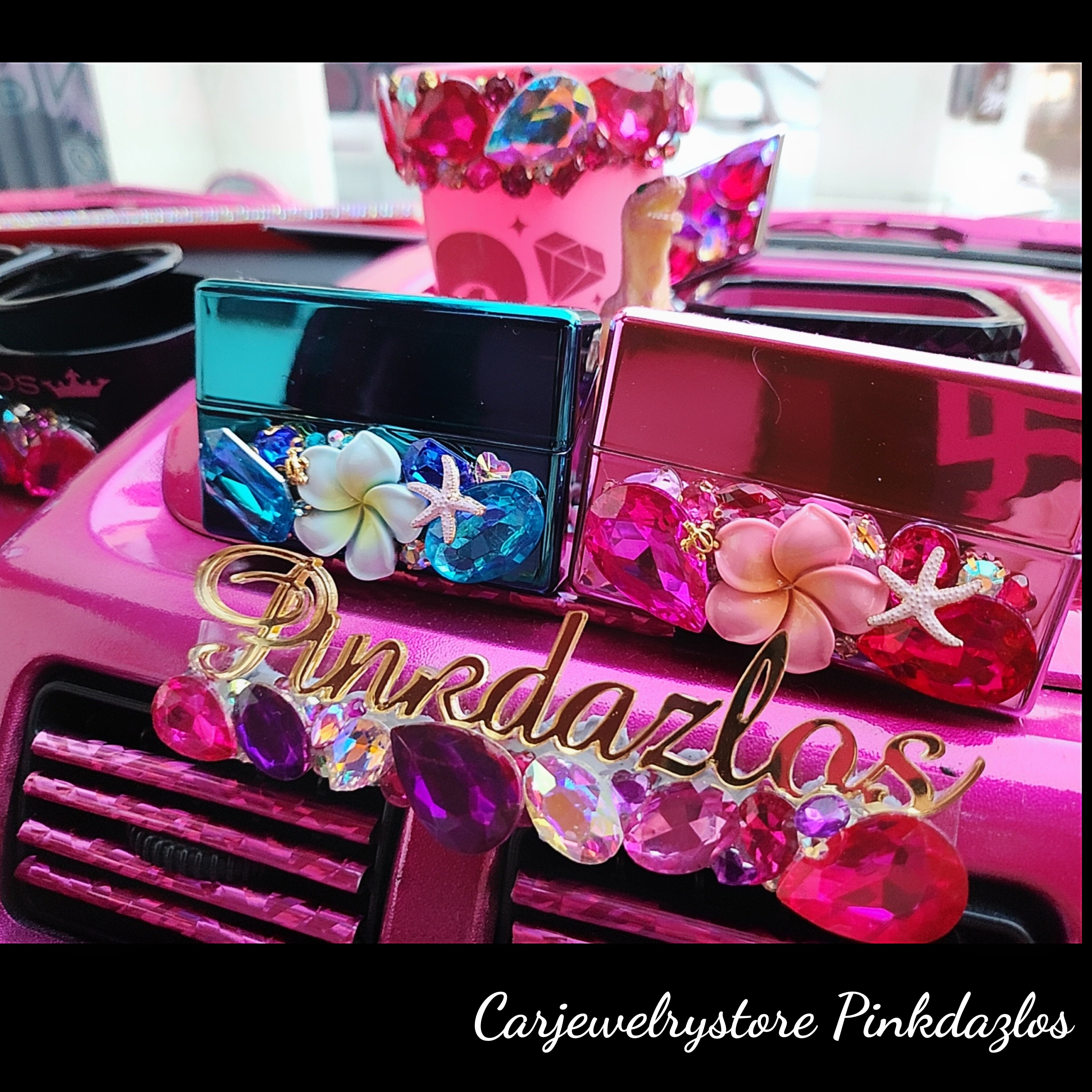 iQOS ヒートスティックケース がたかっ デコケース 埋めつくし ピンク  