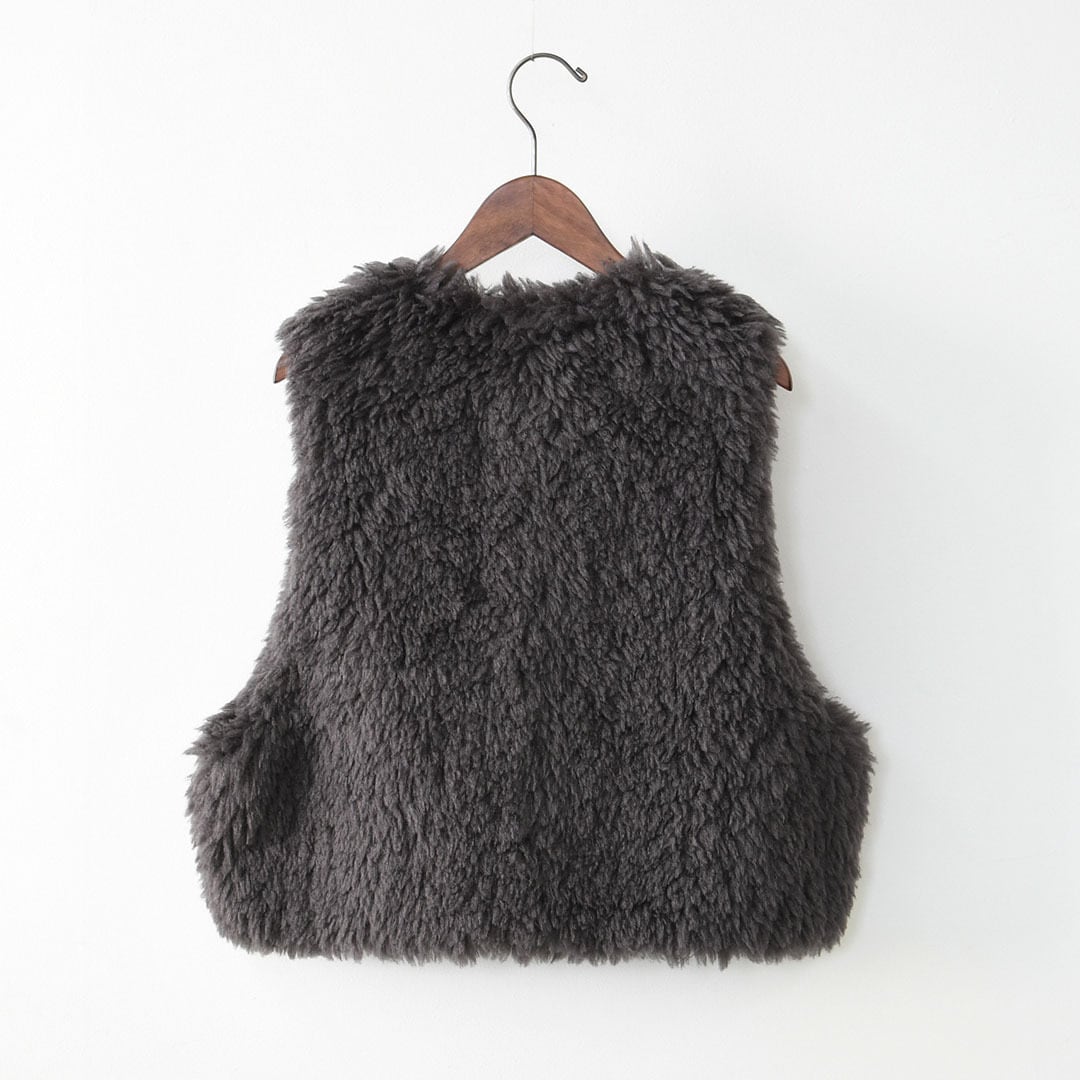 LE GLAZIK [ル・グラジック] ECO FUR GILET [LG-B0423FPT] エコファー