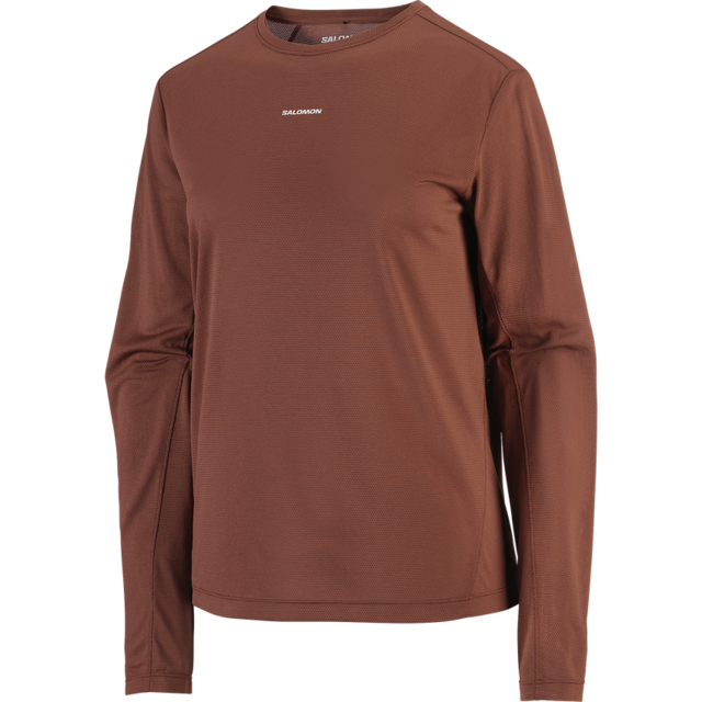 SALOMON サロモン ／ SHAKEout CORE ロングスリーブTシャツ Women's #BURNT UMBER