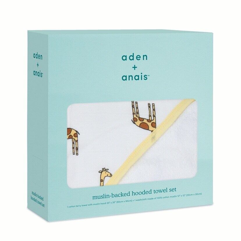aden＋anais　フード付きタオルセット   ジャングルジャム