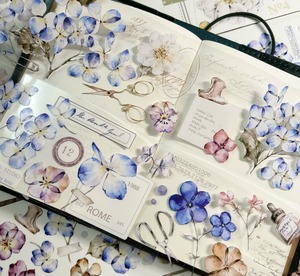 新作☆EM11 壹洱原創【朝花集】花 マスキングテープ / PETテープ  60mm×6m