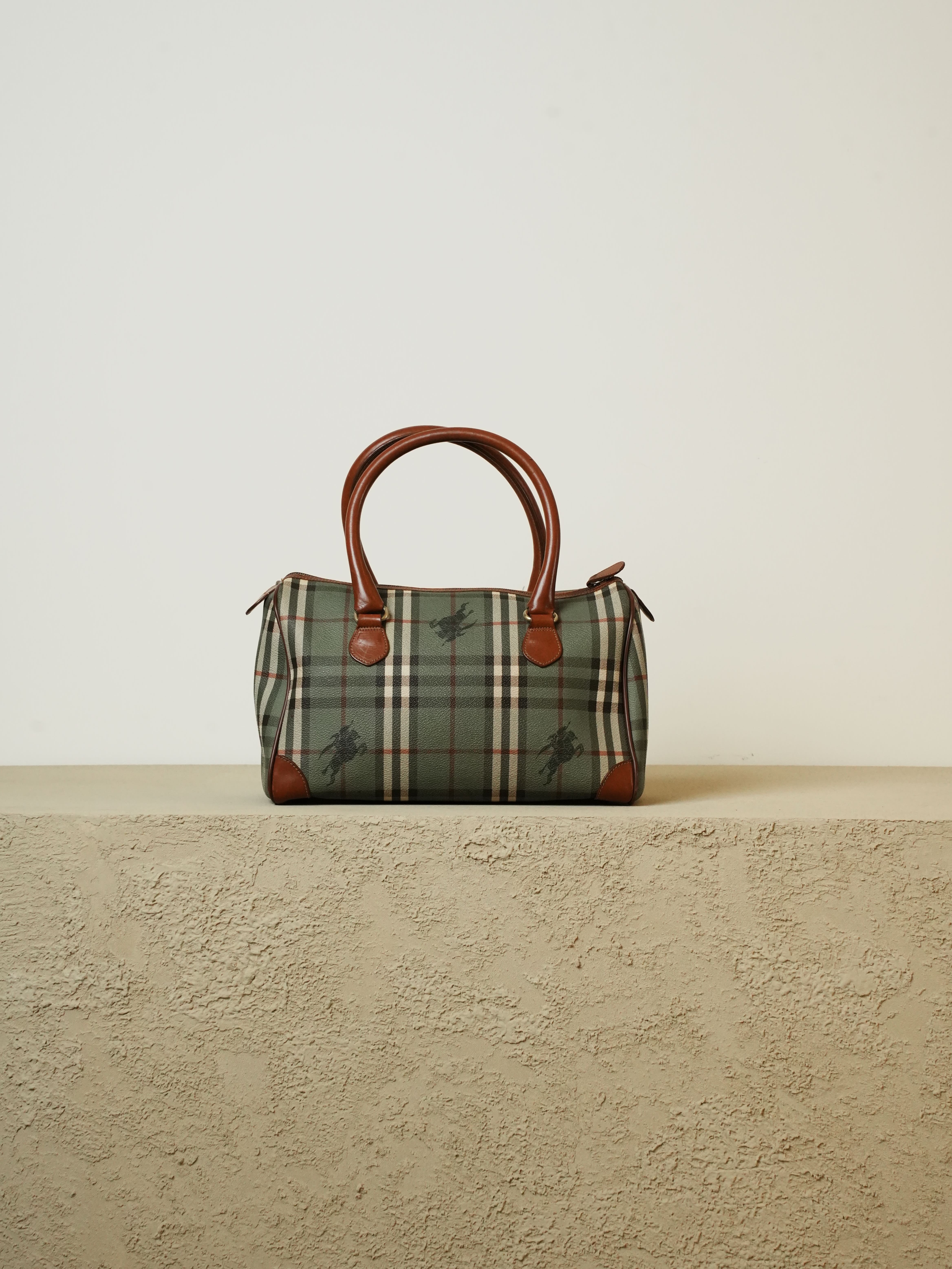 Burberry ボストンバック ヴィンテージ カーキSA605 a1002205_7.jpg