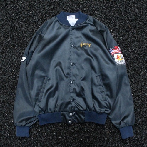 Vintage Racing Bomber Jacket [Satins] [1980s-] NV Nylon