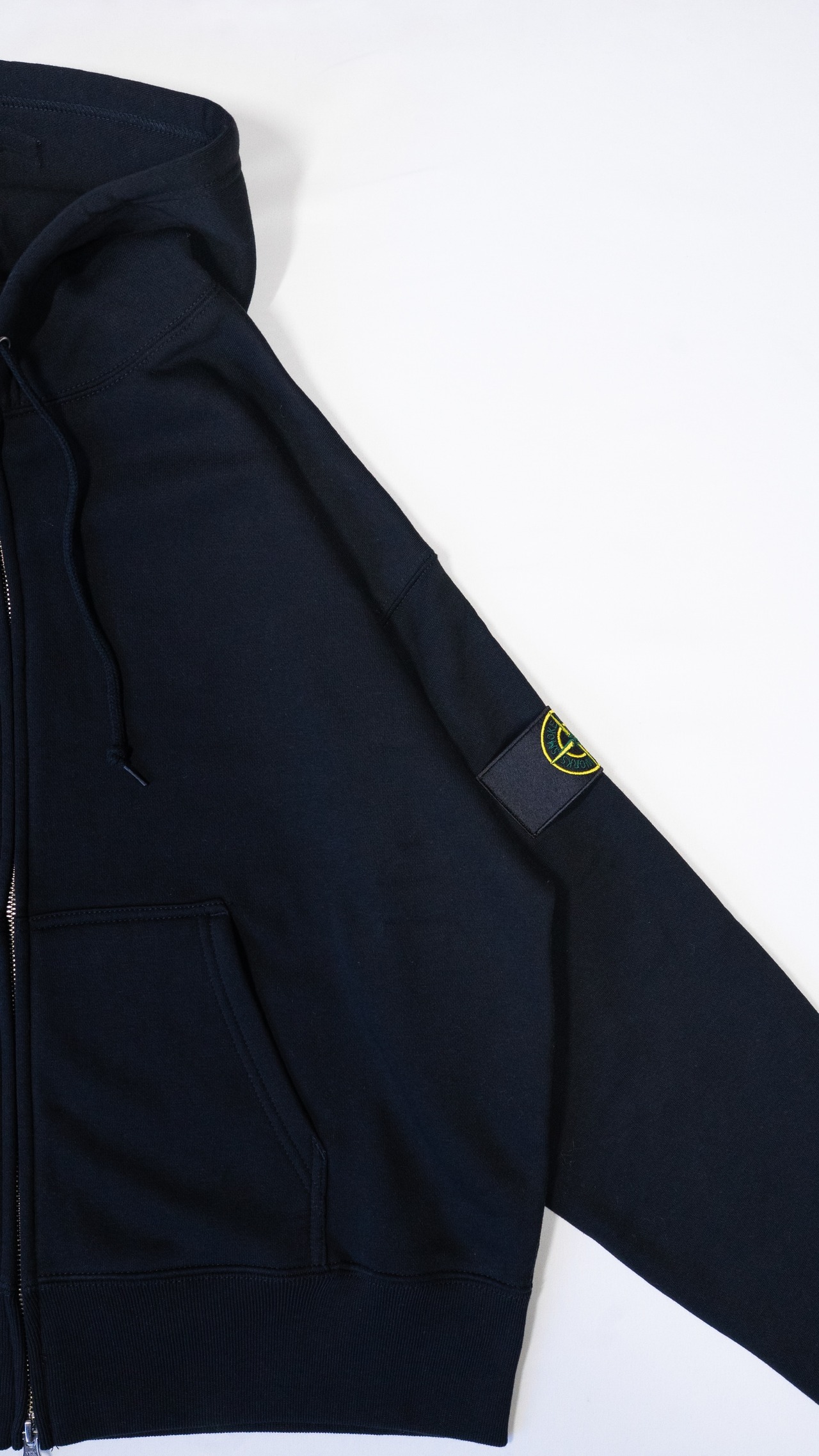 SMOKE ISLAND Zip-Up Hoodie [Black]