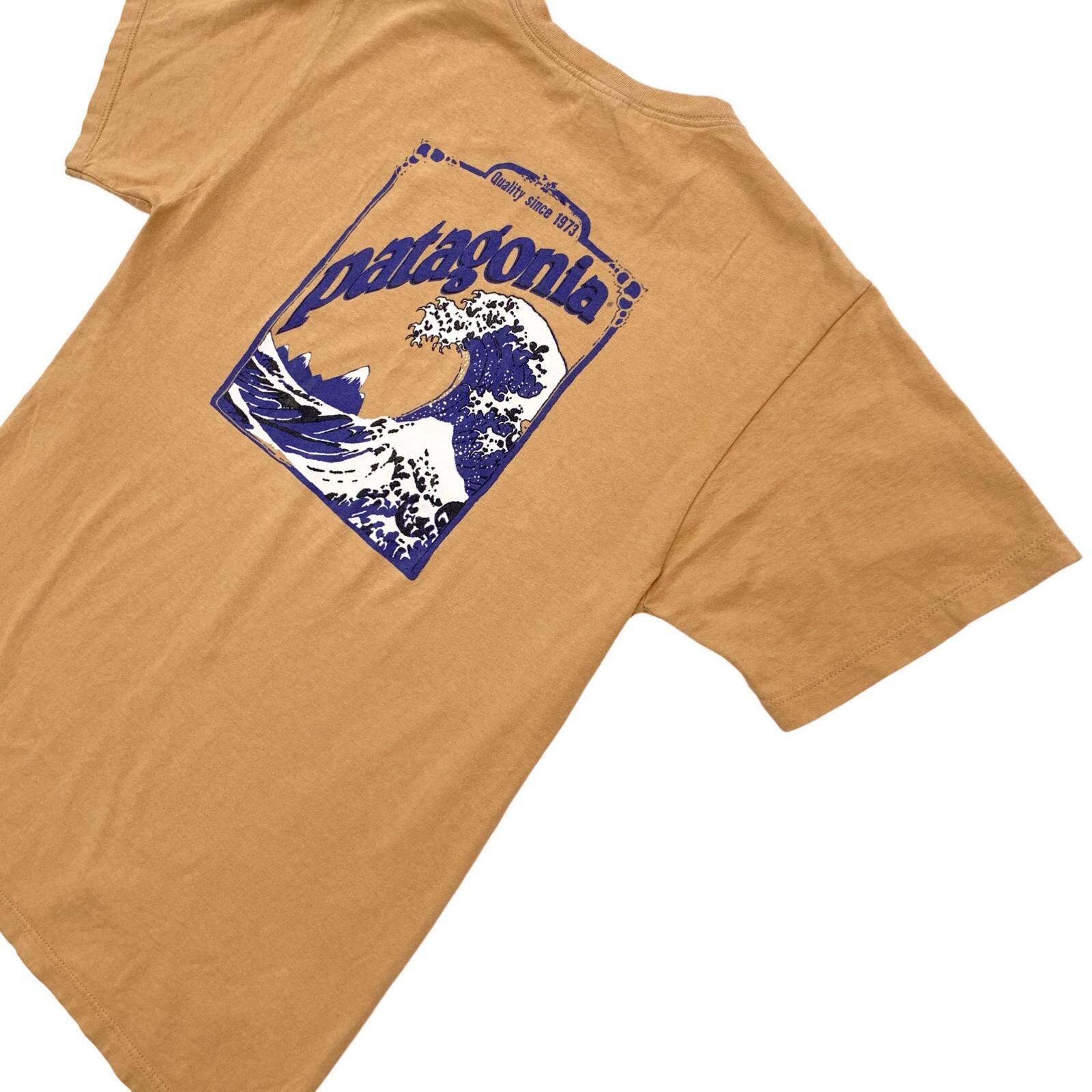 レアな北斎プリント！90s パタゴニア Beneficial T’s Lサイズ patagonia | パタゴニア 半袖Tシャツ Beneficial T's 波 北斎 USA製