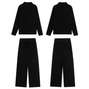 ニット トップス & パンツ セット M 3col 250474