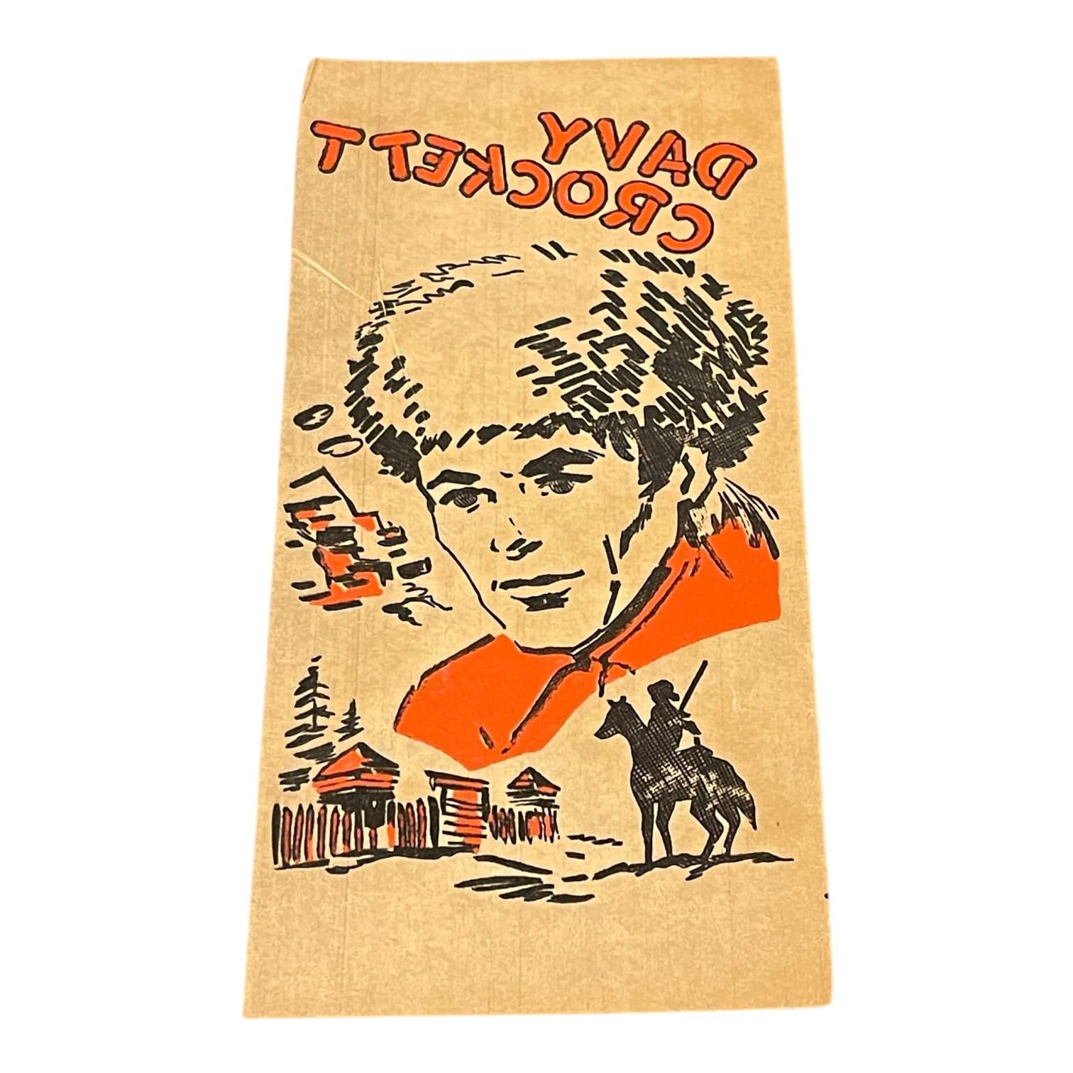 VINTAGE DAVY CROCKETT IRON-ON TRANSFER | Rusty Acorn Antiques