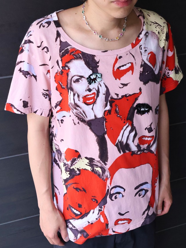 【marc jacobs】graphic design half sleeve top