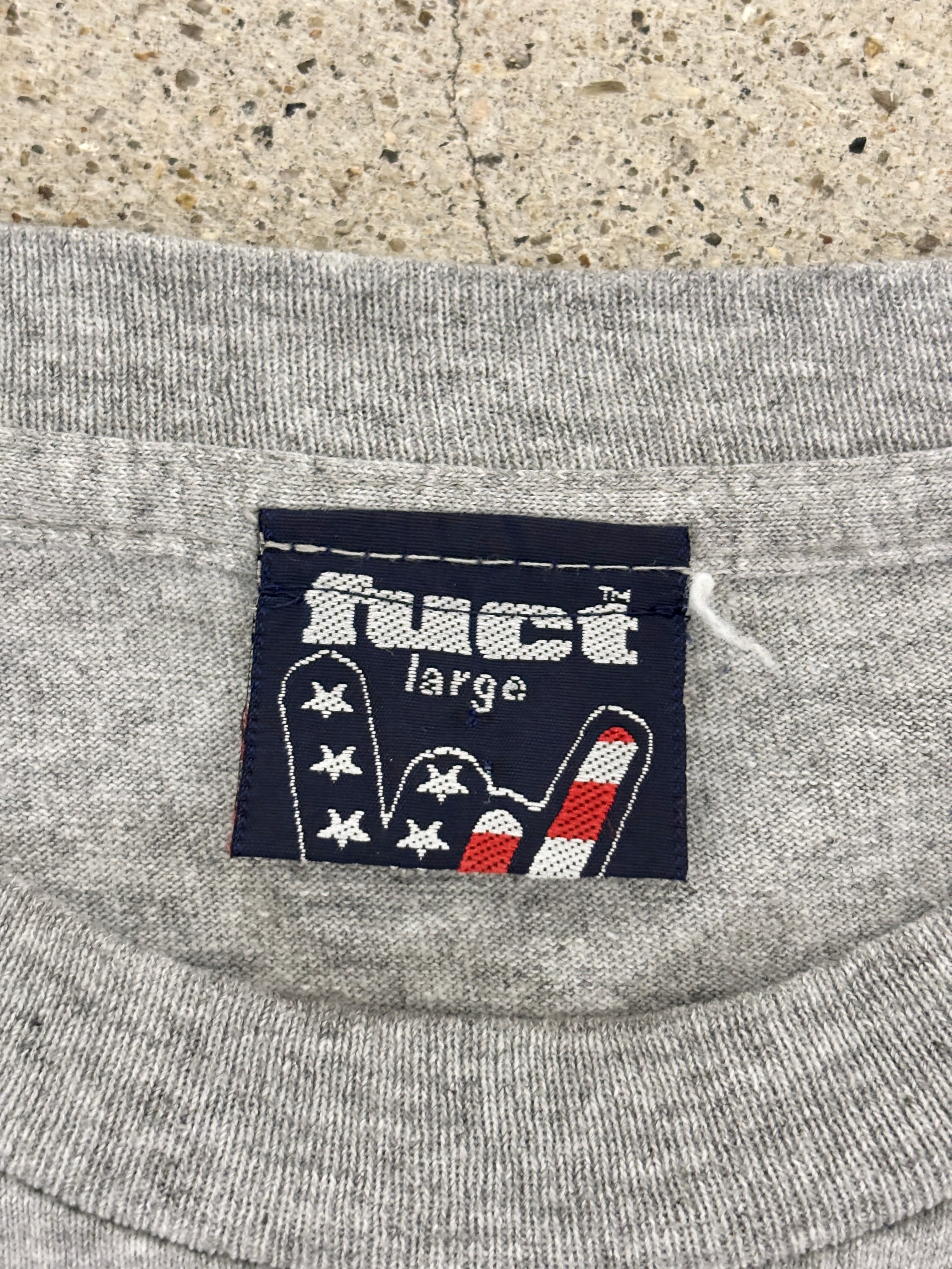 90～00s FUCT/Logo print Tee/USA製/L/ロゴプリントTシャツ/OGロゴ