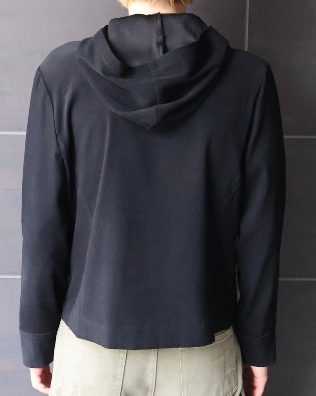 minimal zip up hoodie