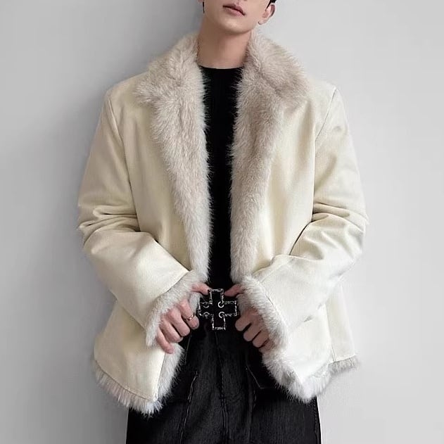 ファーカラー ハリントンジャケット 2カラー D12151