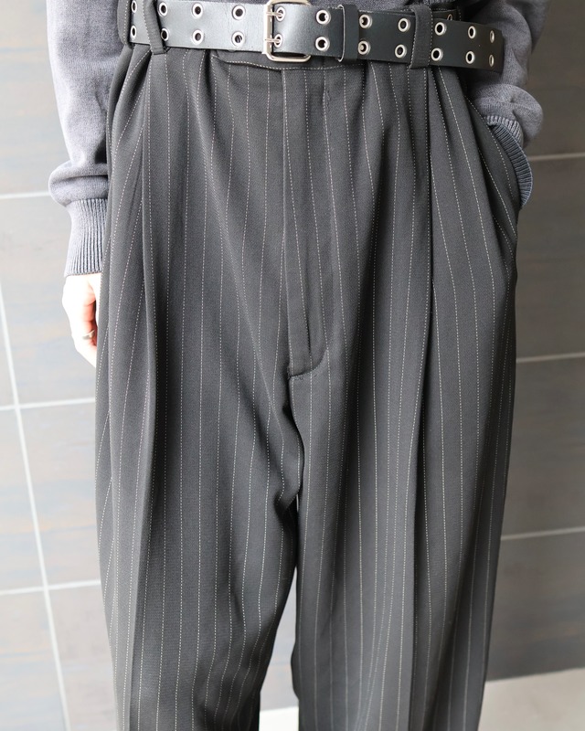 wide stripe double slacks