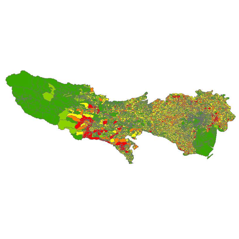 GISデータ　東京都の年齢別人口（世界測地系緯度経度・ShapeFile）