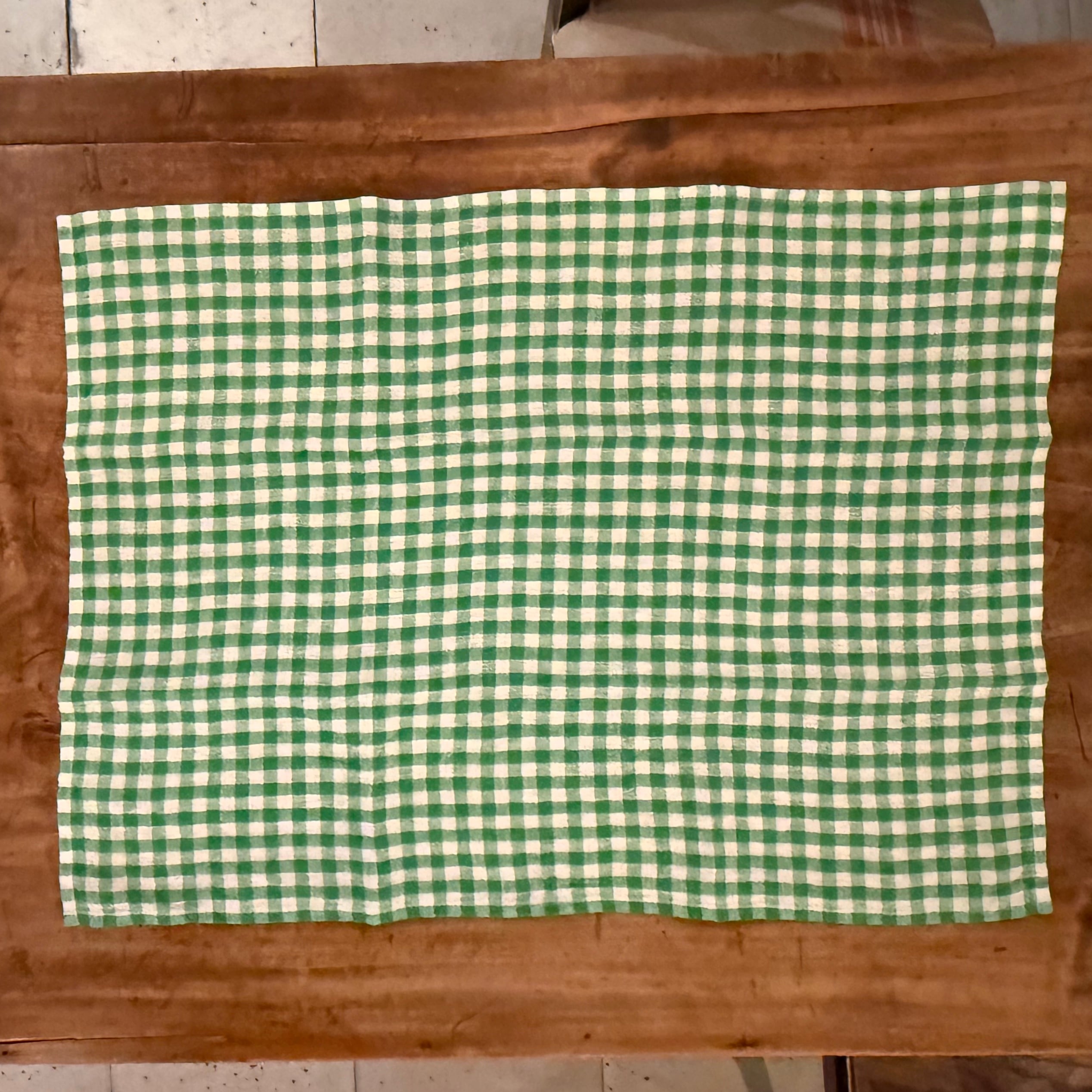 R&D.M.Co-/OLDMAN'S TAILOR オールドマンズテーラー LINEN GINGHAM