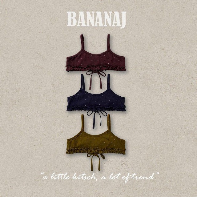 【取寄】bananaj｜bijou bustier｜ビジュービスチェ｜XS-JS｜kids&jr｜26 autumn