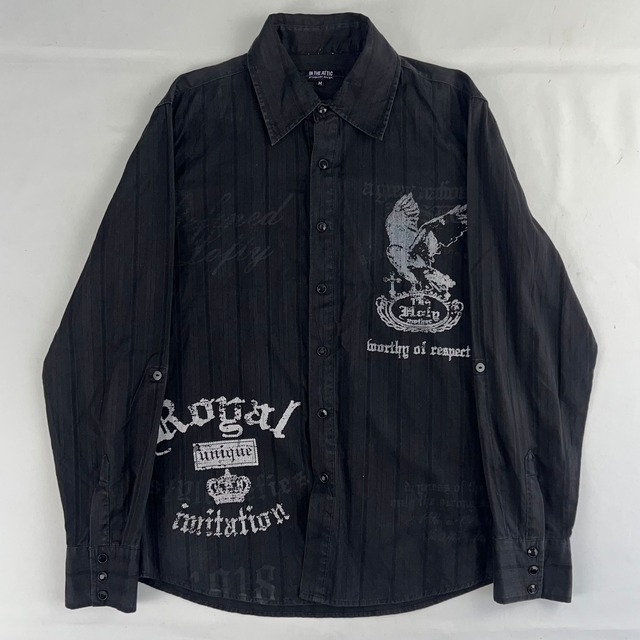 "IN THE ATIIC"Strip Design Shirts