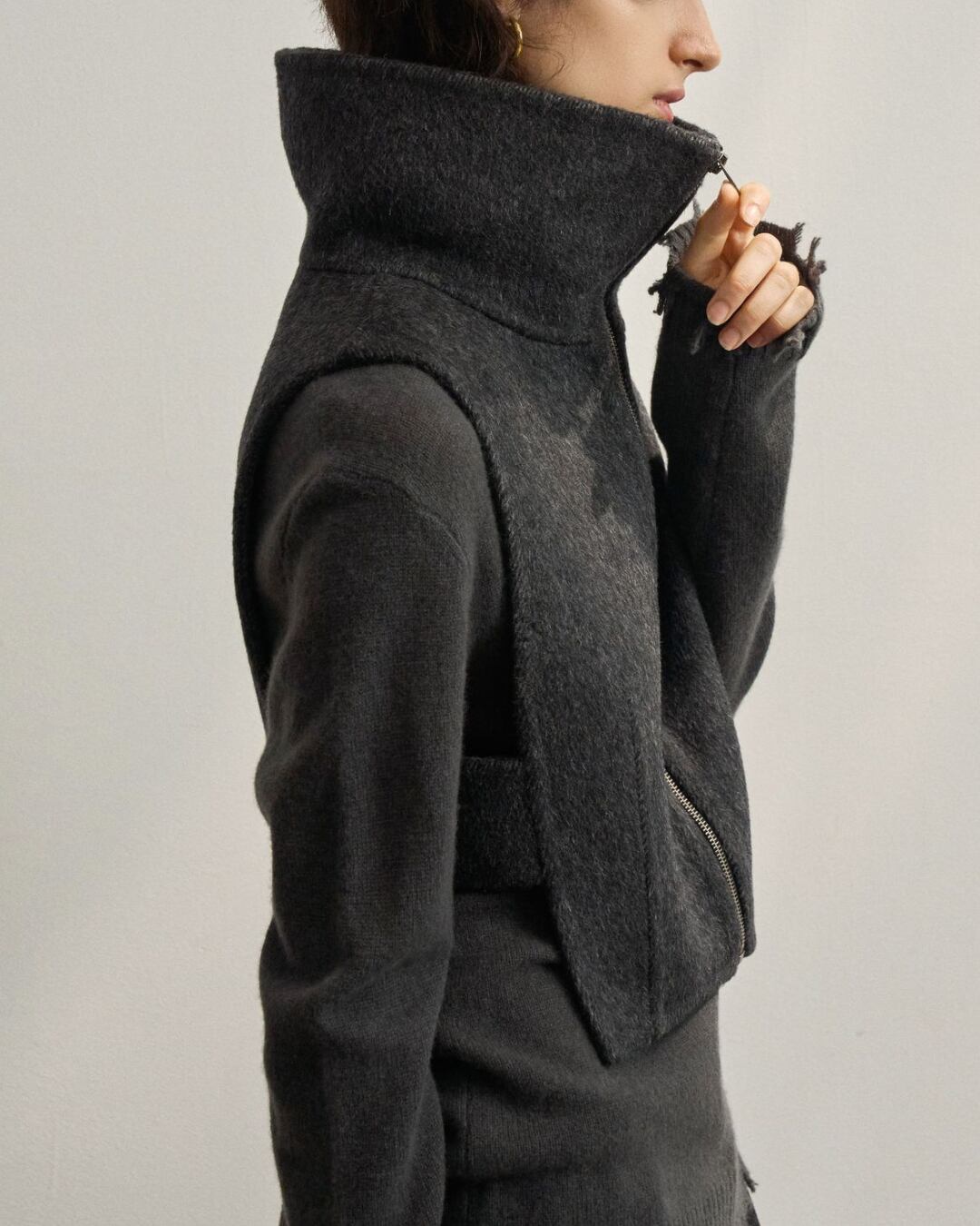 ALPACA BOUCLÉ ZIP VEST