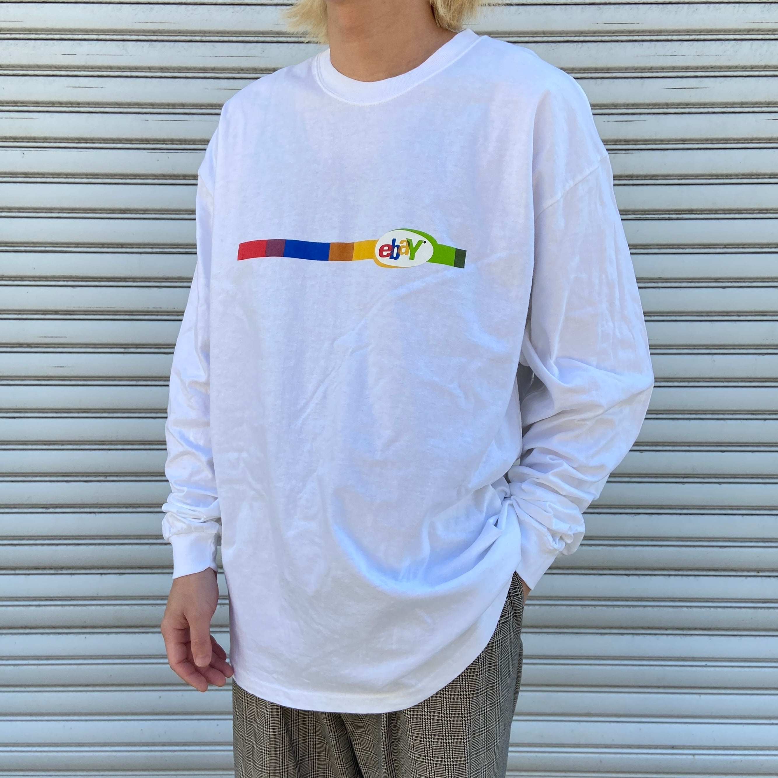 希少 90s ebaY イーベイ 企業ロゴロンT ホワイト XL | 古着屋 Uan 希少 90s ebaY イーベイ 企業ロゴロンT ホワイト XL | 古着屋 Uan