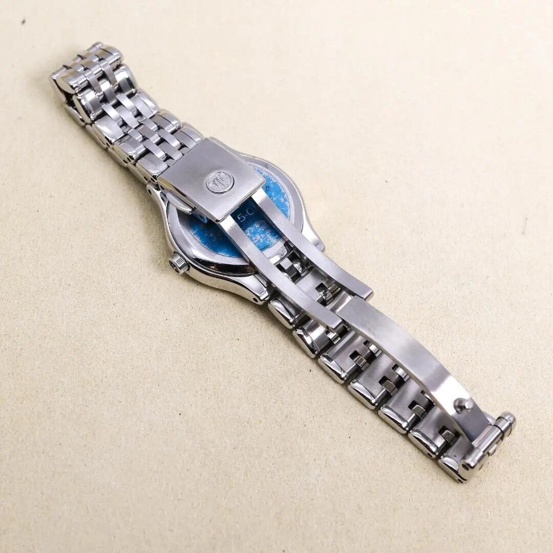 ◇稼働 SEIKO CREDOR 腕時計 シグノ 青針 新品電池 gマリメッコ