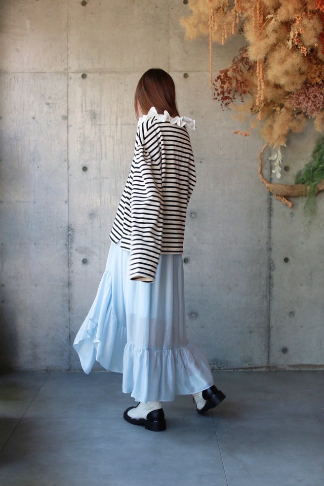 （original)衿つきボーダーTシャツ