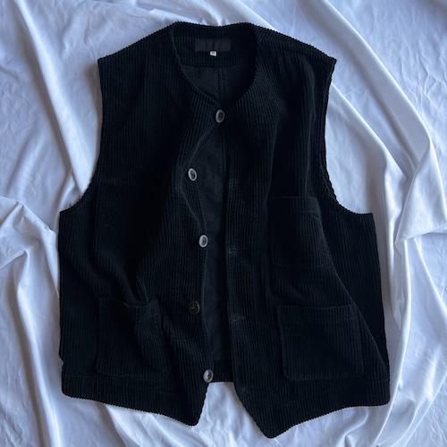NICOLE FARHI Jumbo Corduroy Waistcoat