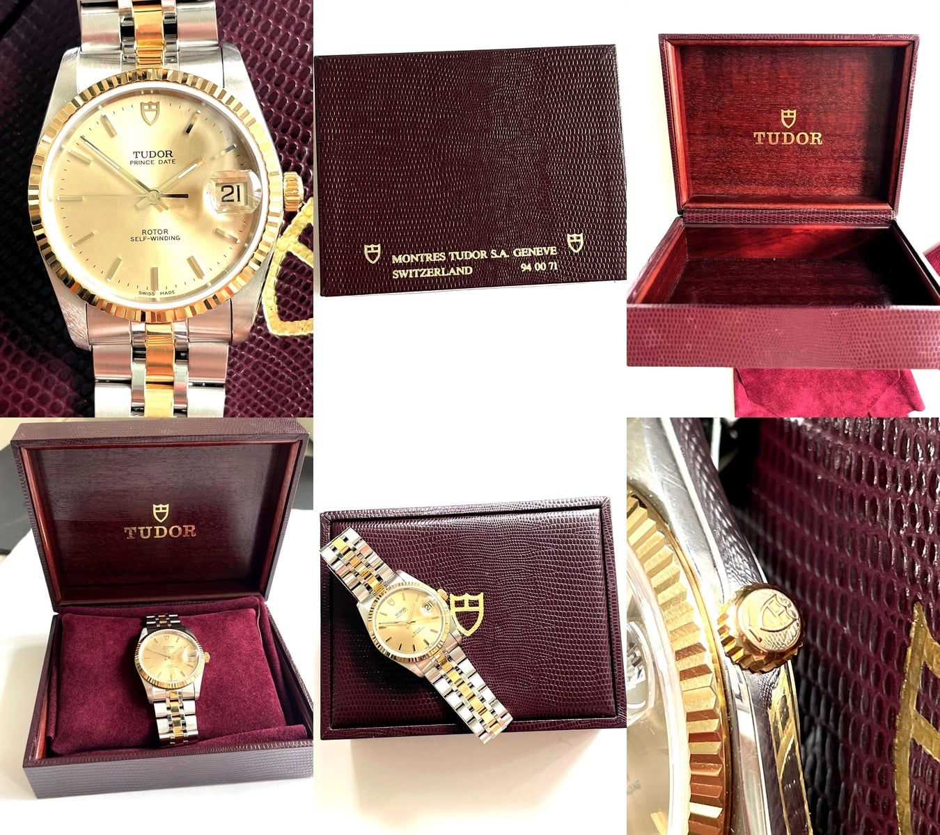 チュードル TUDOR Prince date K18YG x SS 74033 メンズ