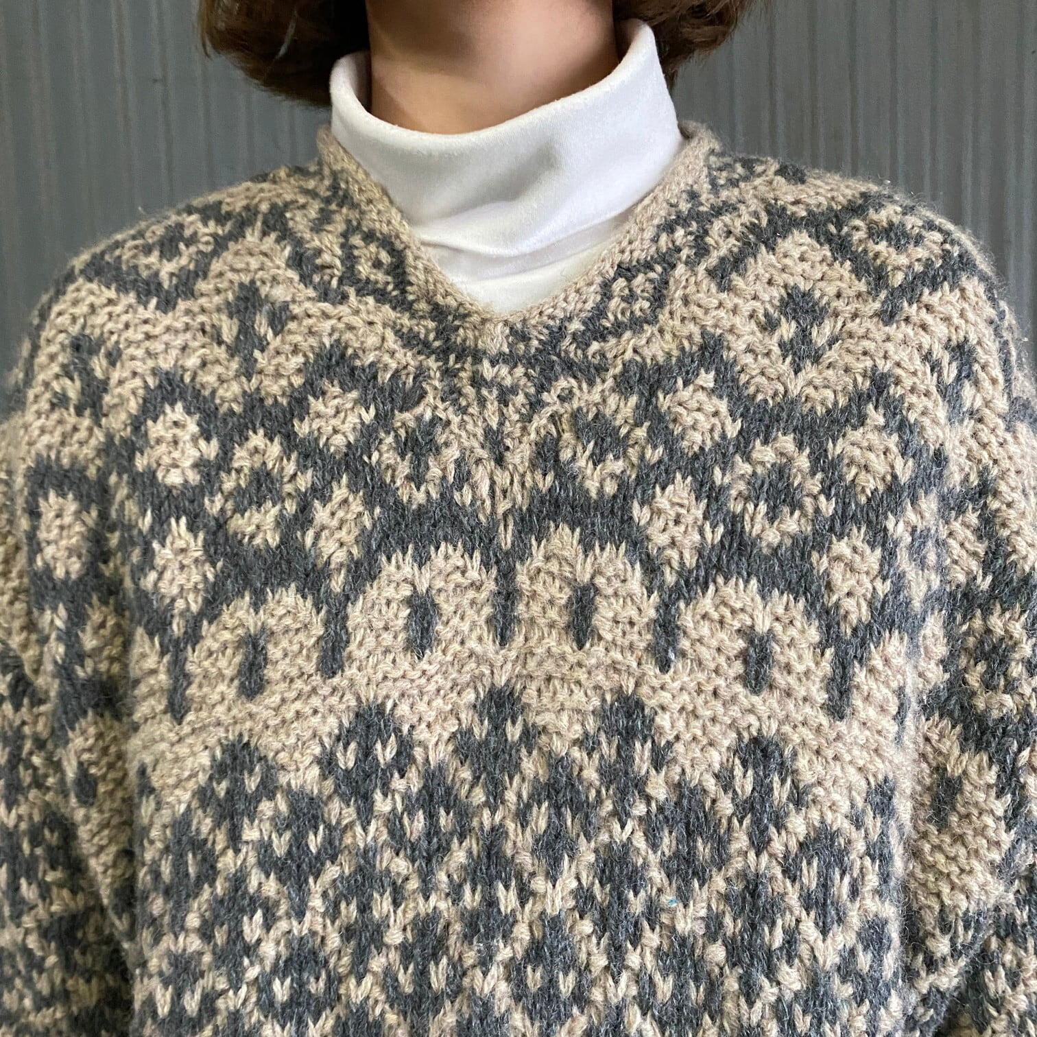 シーリングライト grains HAND KNIT ハンドニット 総柄 ウールニット