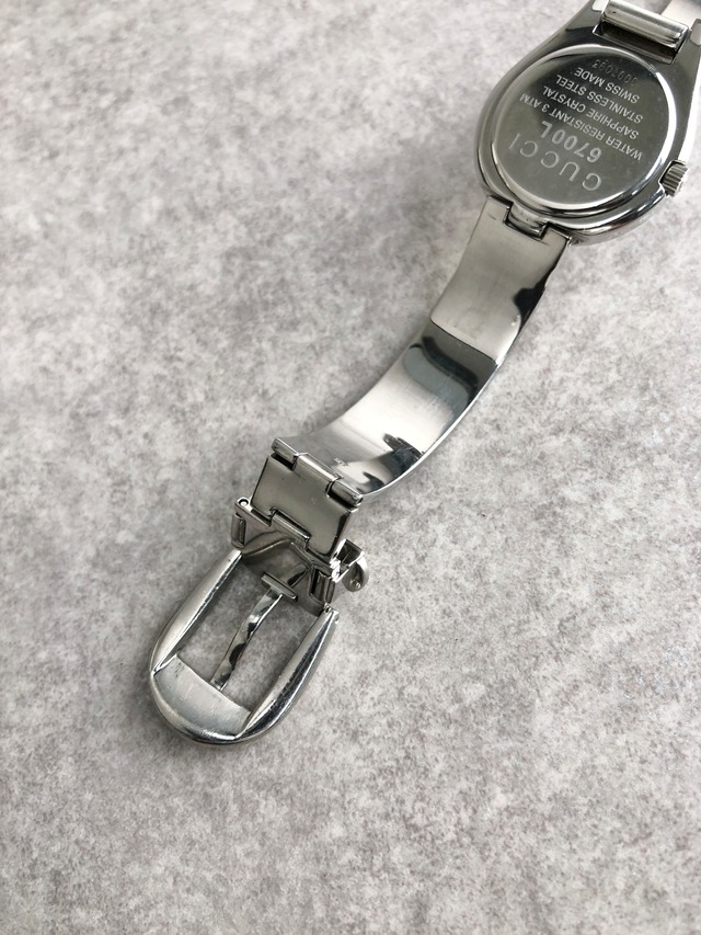 GUCCI グッチ 腕時計 シルバー ステンレススチール 6700L クウォーツ vintage ヴィンテージ オールド 7uaka3