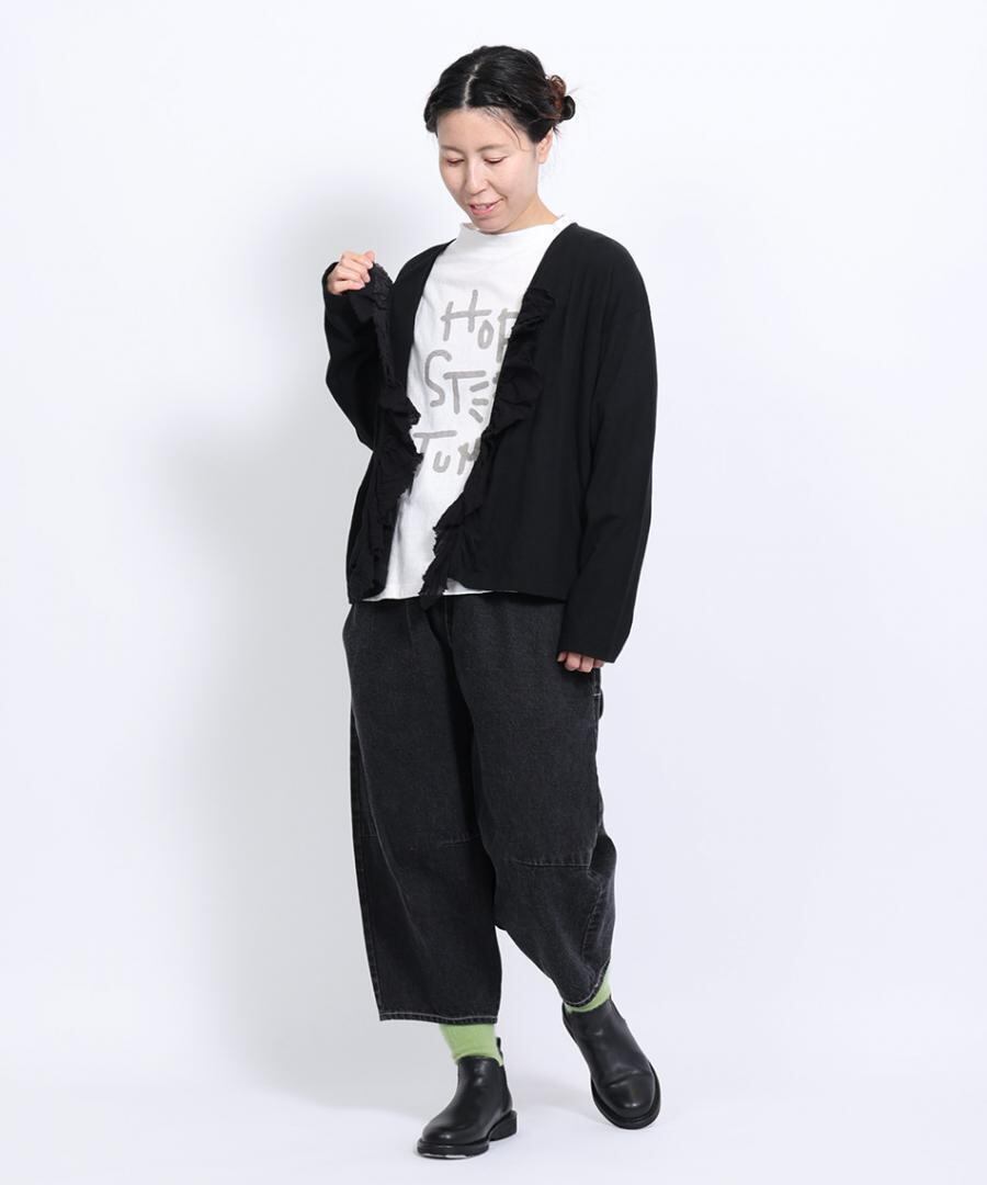 tumugu:]ツムグ 12ozコットンリネンデニム ティンカーパンツ